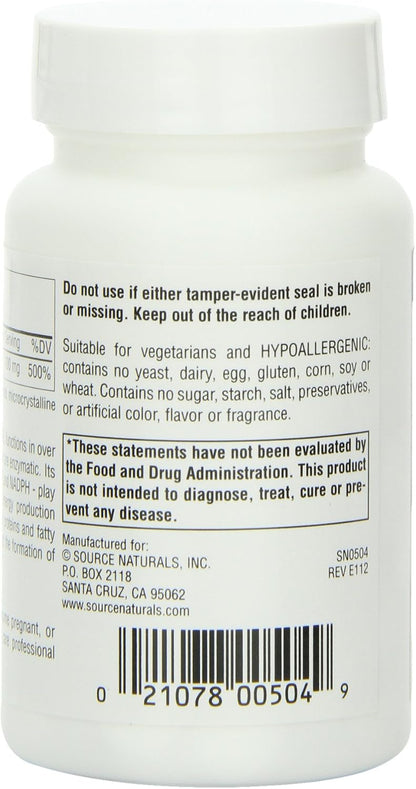 Source Naturals Niacinamida Vitamina B3 – Contribuye al funcionamiento normal del sistema nervioso. – Image 2