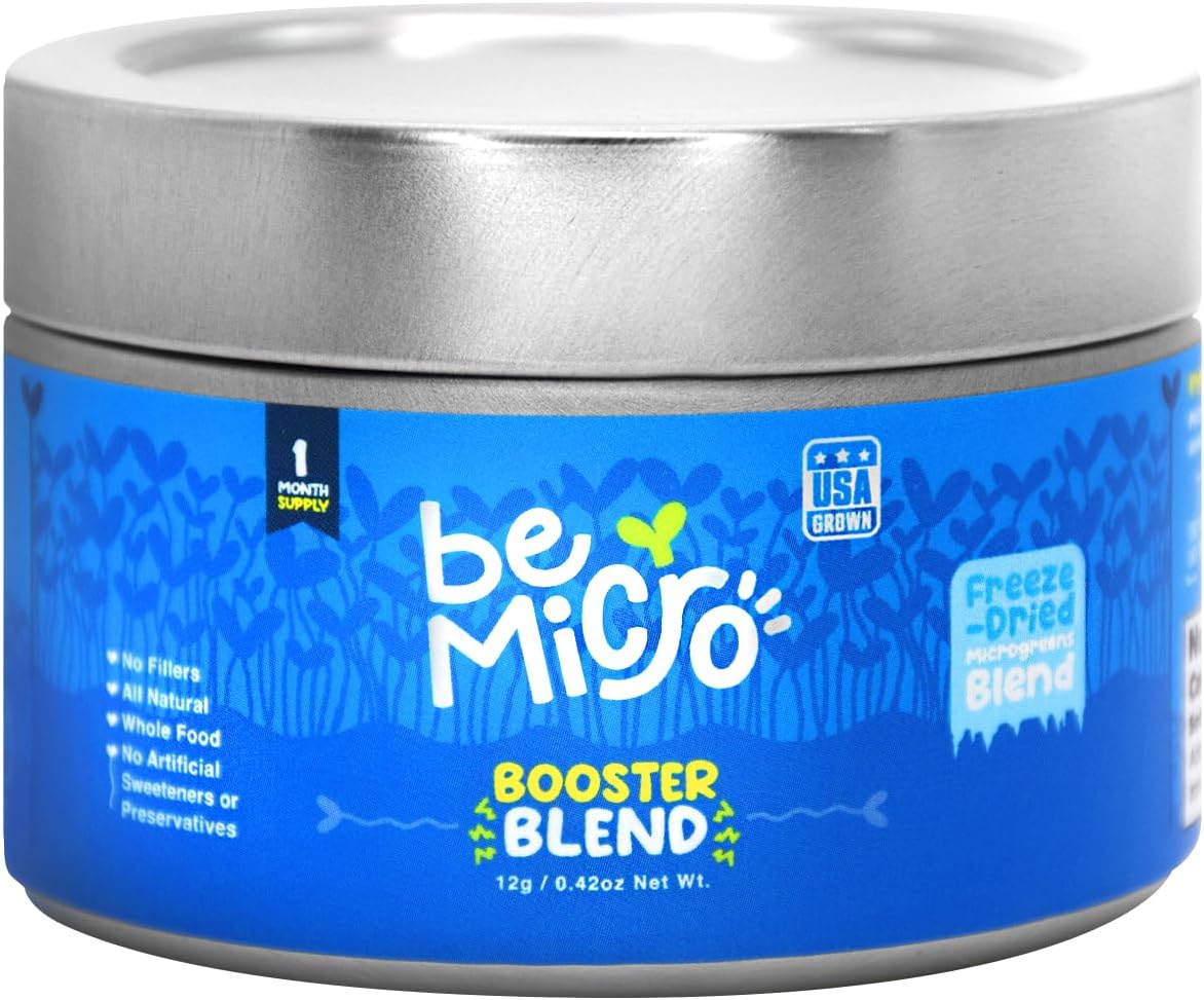 BeMicro Whole Food Microgreens - Mezcla de Brócoli, Col y Rábano - 5g