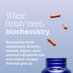Ora Organic Hair, Skin, and Nails Support - Beyoutiful - Suplemento de Belleza con Vitaminas B y Biotina para Cabello Saludable, Niacina para la Piel - 60 Cápsulas Veganas