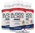Justified Laboratories Blood Balance Max - 60 Cápsulas (Pack de 3) - Fórmula de Apoyo Circulatorio Avanzado con Hierbas y Vitaminas