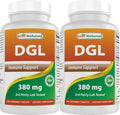 Best Naturals DGL Masticable 380 mg - 180 Comprimidos (Pack de 2)