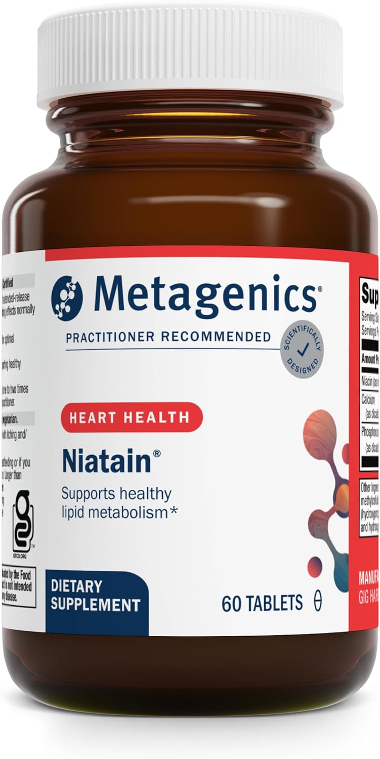 Metagenics Niatain Niacina B3-500 mg Ácido Nicotínico de Liberación Sostenida
