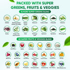 VVN Naturals Gominolas de Super Greens y Frutas Orgánicas Sin Azúcar (60 Gomitas Veganas)