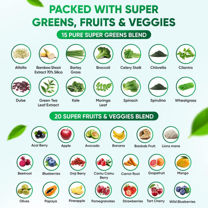 VVN Naturals Gominolas de Super Greens y Frutas Orgánicas Sin Azúcar (60 Gomitas Veganas) – Image 3