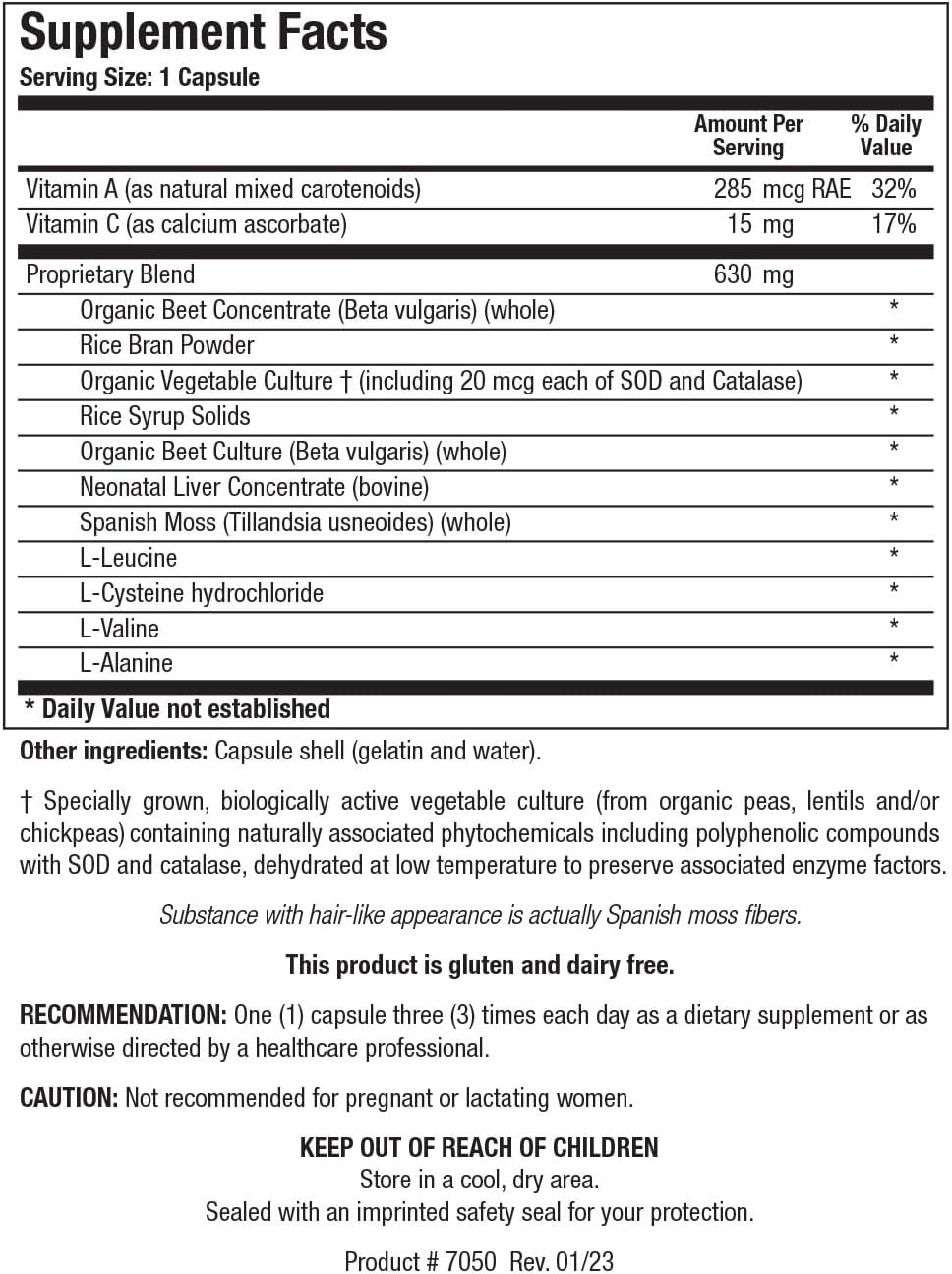 BIOTICS RESEARCH Argizyme - 100 Cápsulas
