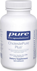 Pure Encapsulations CholestePure Plus – 120 cápsulas – Con berberina, bergamota cítrica y fitoesteroles – Sin gluten y no transgénico