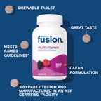Bariatric Fusion Multivitamínico con Hierro - 120 Comprimidos Masticables - Sabor Berry Mixto