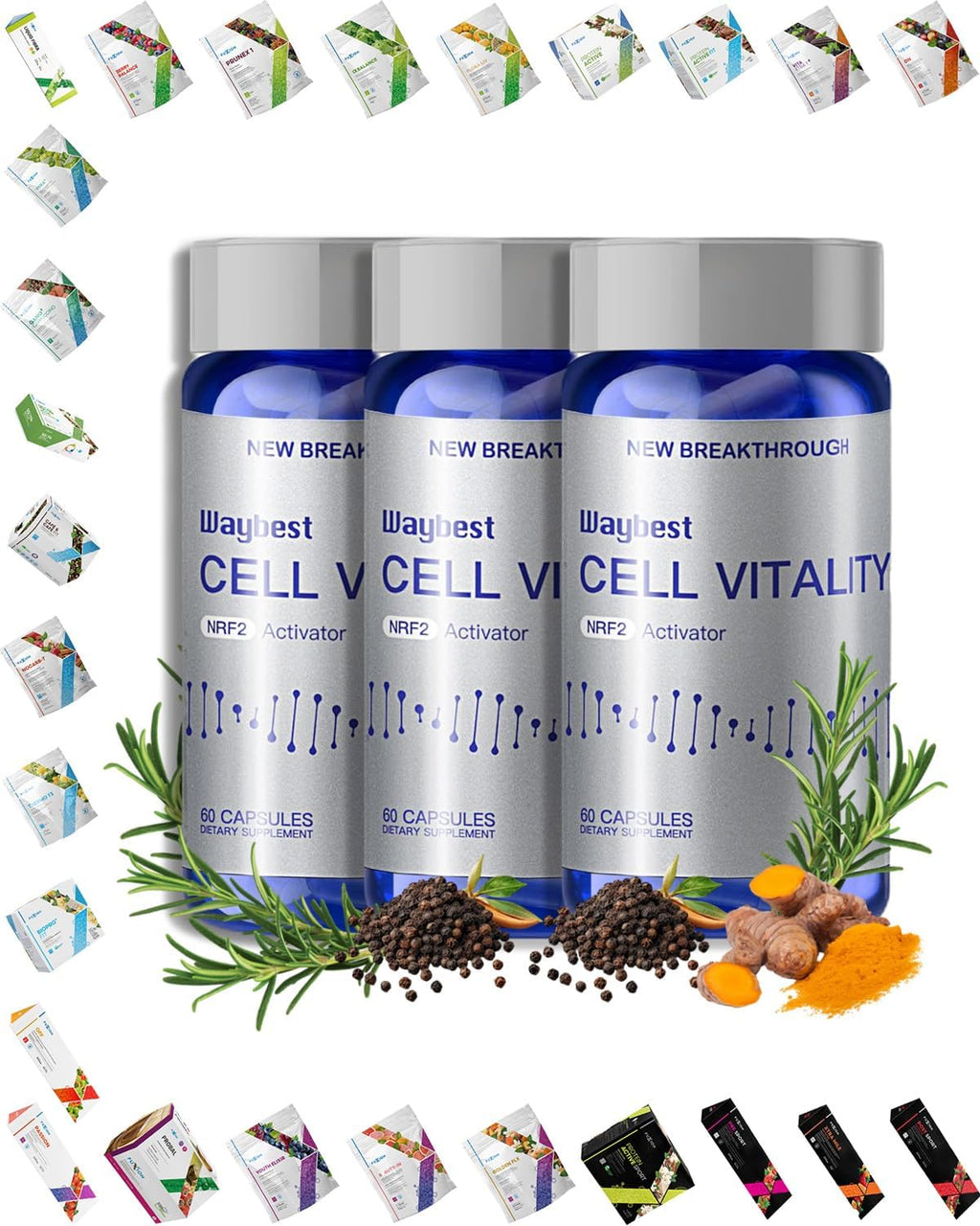 Oxidative Stress Relief Formula - NRF2 Activator (180 Cápsulas Veganas) by Waybest