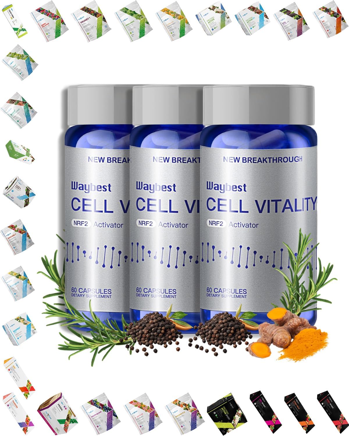 Oxidative Stress Relief Formula - NRF2 Activator (180 Cápsulas Veganas) by Waybest