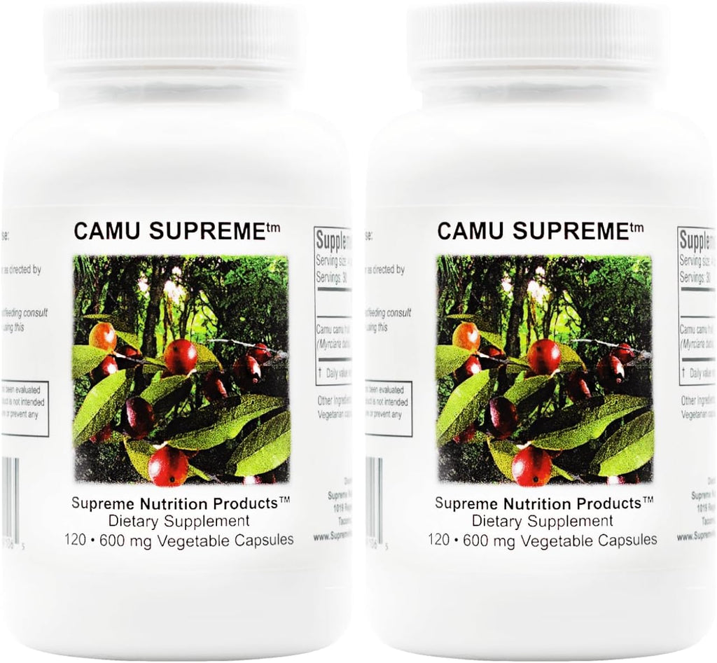 Supreme Nutrition Camu Supreme, 120 cápsulas vegetales de fruta de Camu Camu puro