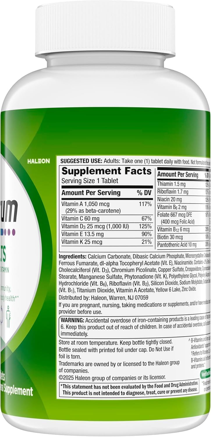 Centrum Adult Multivitamin/Multimineral with Antioxidants, Zinc, Vitamin D3 and B Vitamins, Gluten Free, Non-GMO Ingredients - 200 Tablets