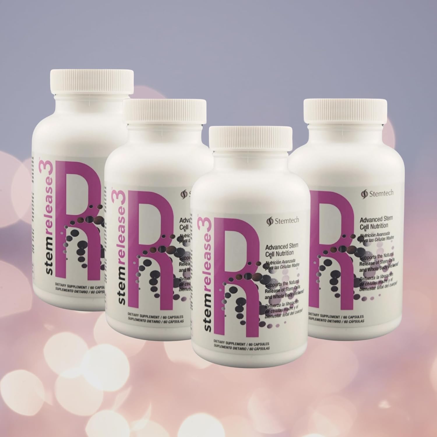 Stemrelease3™ Nutrición para Células Madre y Telómeros - 60 Cápsulas (4 Pack)