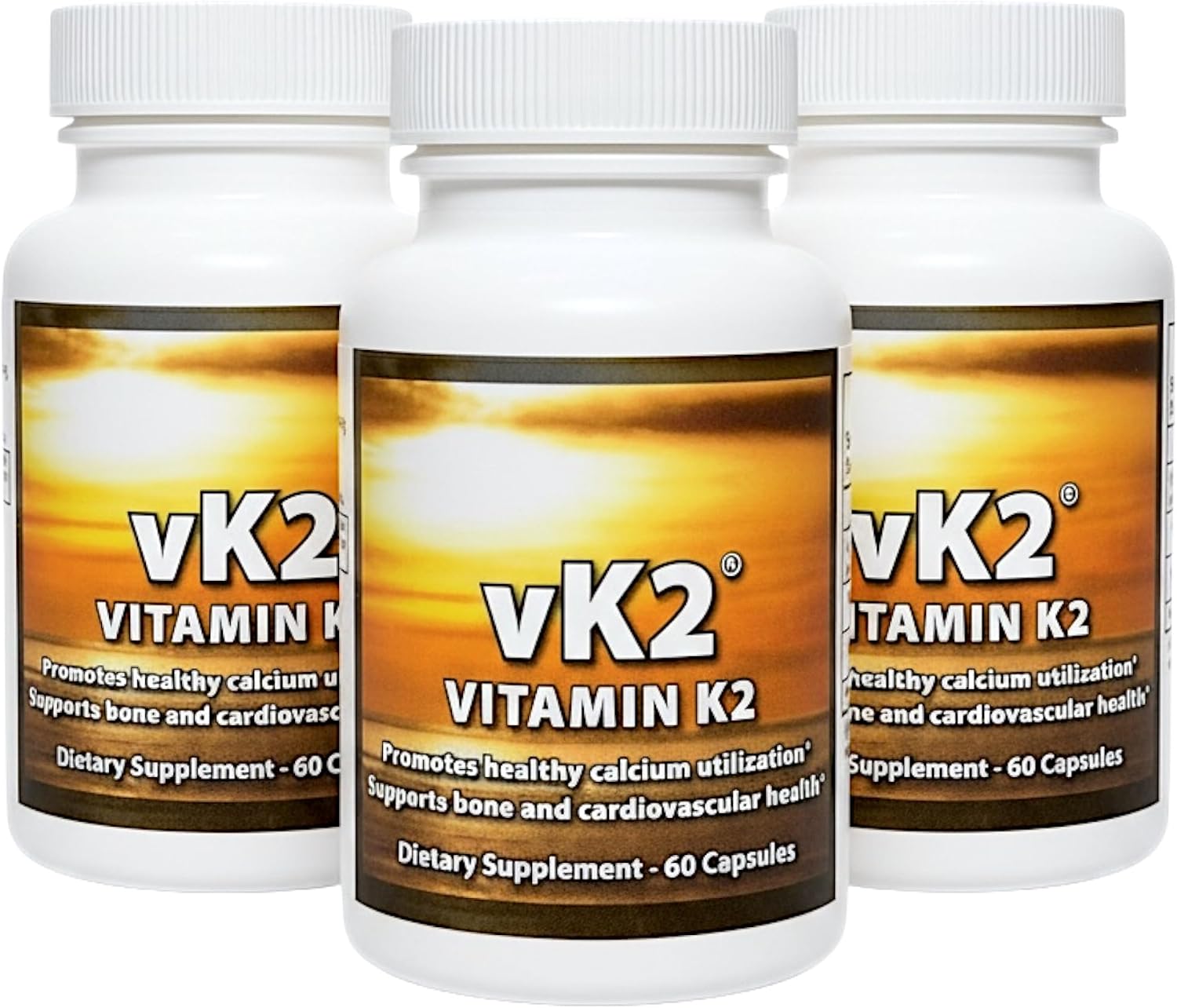 vK2 Vitamina K2 MK-4 + MK-7 – 60 Cápsulas
