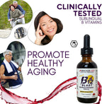 Bricker Labs B12 Blast Methylcobalamin 5000mcg, Great Tasting Sublingual Liquid Energy Vitamins -Vegan B12 Vitamins, Sustained Energy and Cellular Health Supplement - 59-Day Servings
