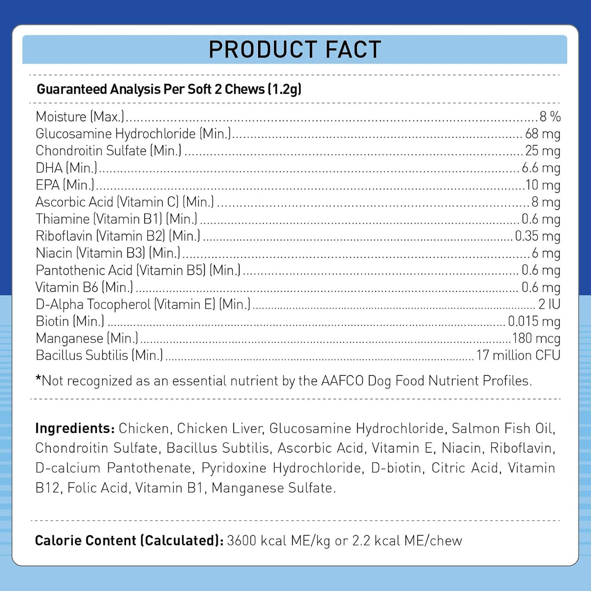PawRise Multivitamínico Liofilizado para Perros - Probióticos, Glucosamina, Omega-3 - 200 Masticables – Image 6