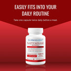 Approved Science Nattokinase 4000 FU 200 mg con BioPerine - Sin Vitamina K2 - 360 Cápsulas Veganas