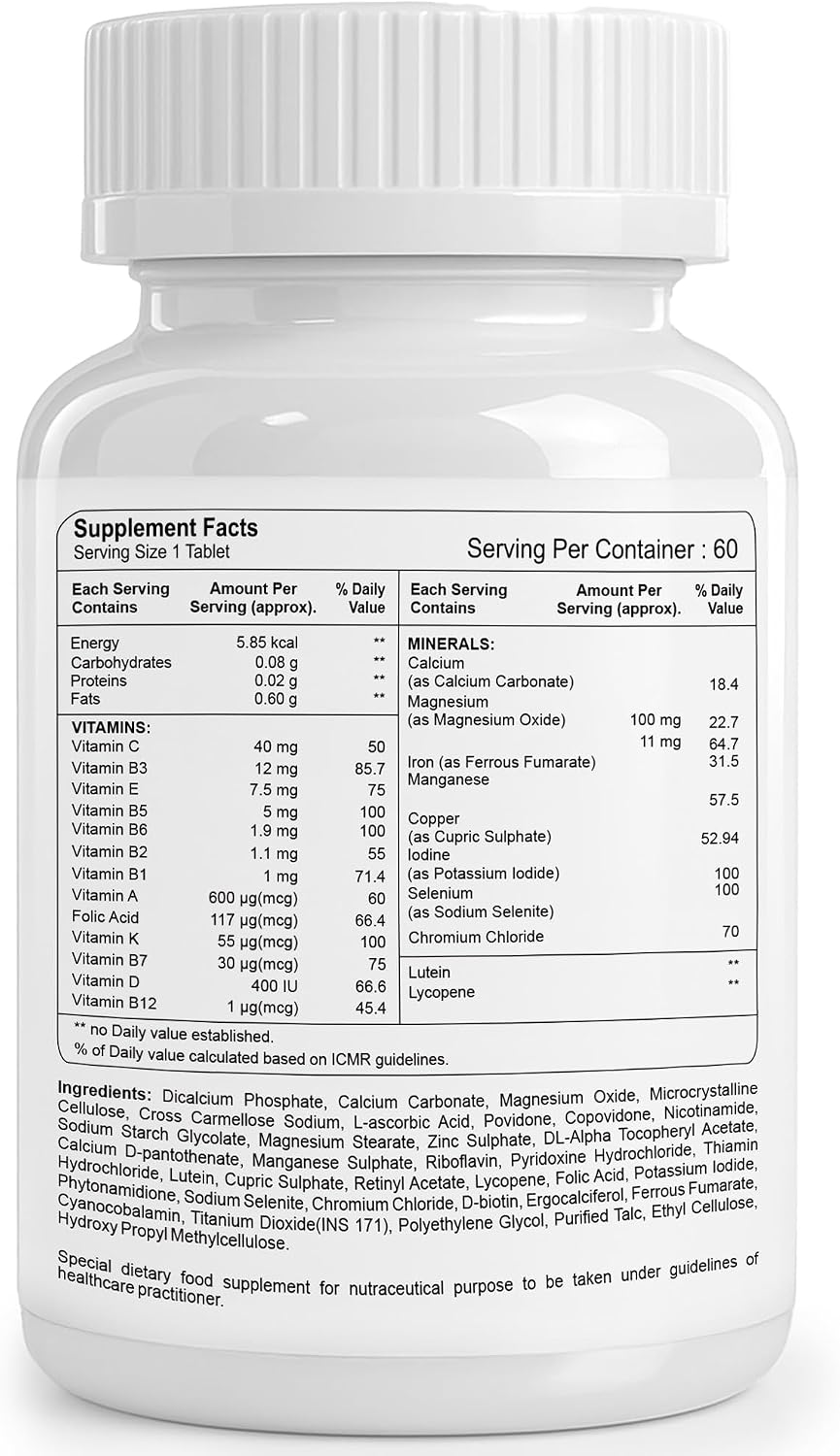 Healthvit Cenvitan Men Multivitaminas y Multiminerales - 60 Comprimidos