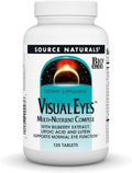 Source Naturals Visual Eyes, Complejo Multinutriente para la Visión - 120 Comprimidos
