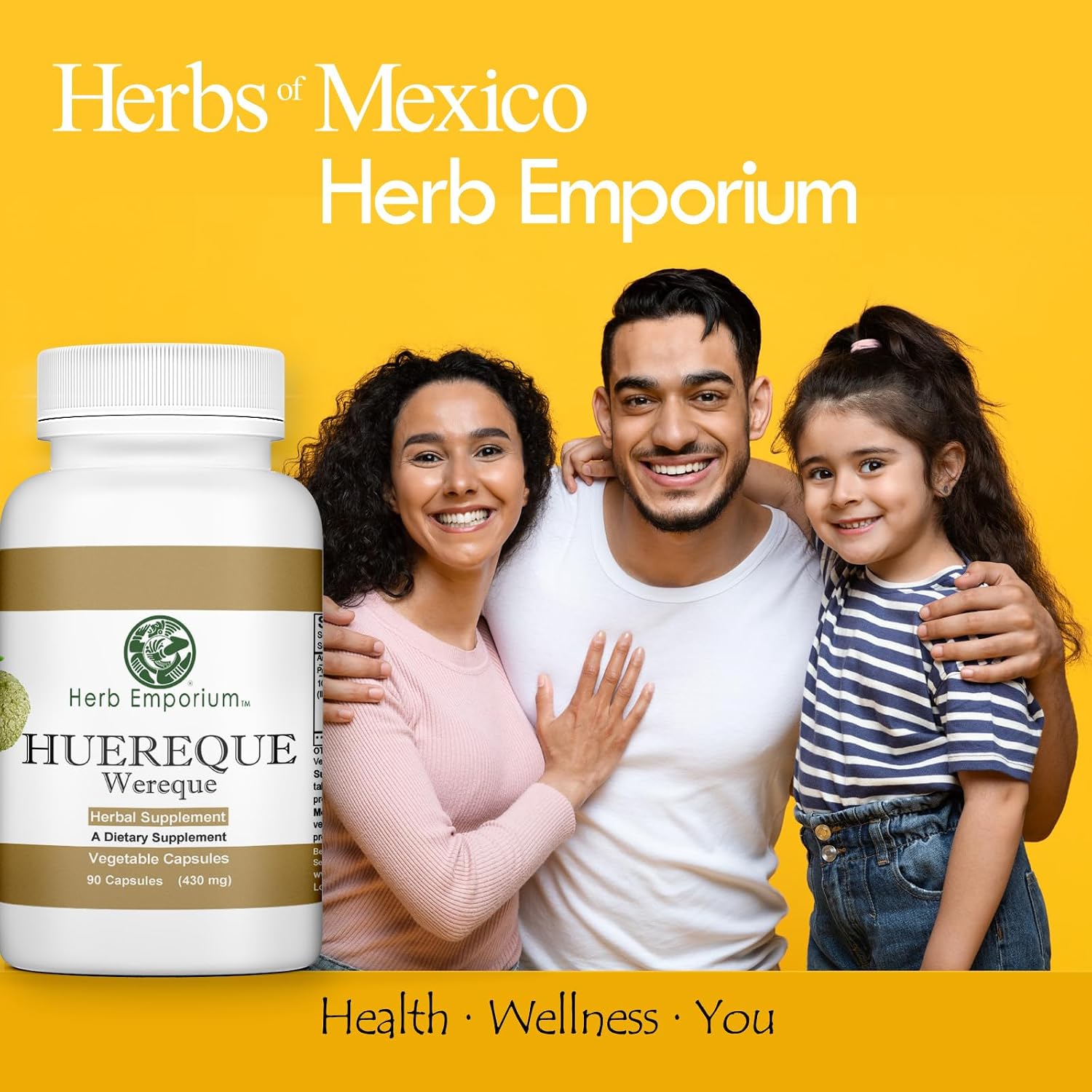 Huereque (Wereke, Ibervillea sonorae) 180 Cápsulas de 950 mg - 2 Envases