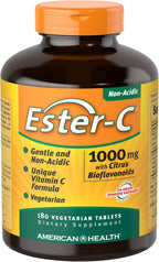 Ester-Vitamina C con Bioflavonoides Cítricos - 1000 mg, 180 comprimidos veganos