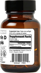 Santa Cruz Paleo Vitamina D3 5000 UI - 60 Cápsulas Blandas con Aceite de Oliva