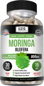 Extracto de Hoja de Moringa Kaya Naturals - 30 Cápsulas