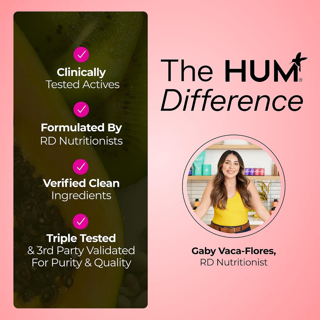 HUM Red Carpet Vitaminas para Piel y Cabello con Vitamina E y Aceite de Semilla de Grosella Negra