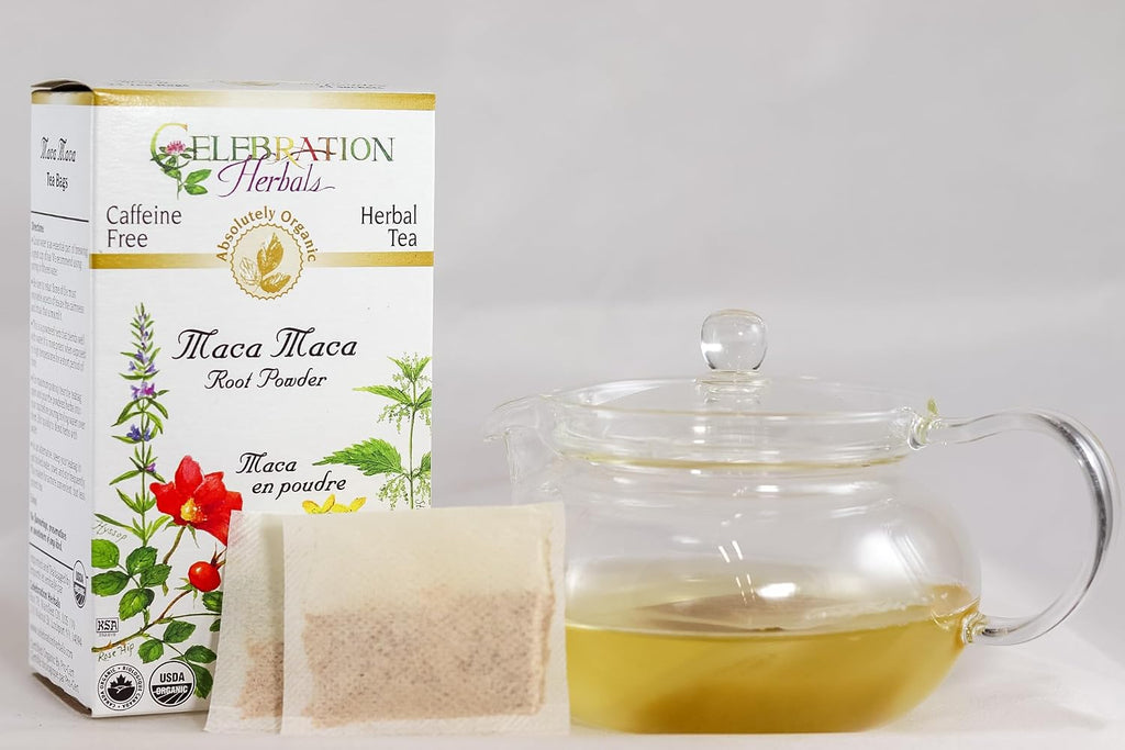 CELEBRATION HERBALS Maca Maca Root Powder Organic, 24 bolsitas (9 g)