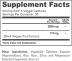 NusaPure Myo-Inositol 2800 mg con BioPerina - 200 Cápsulas Veganas