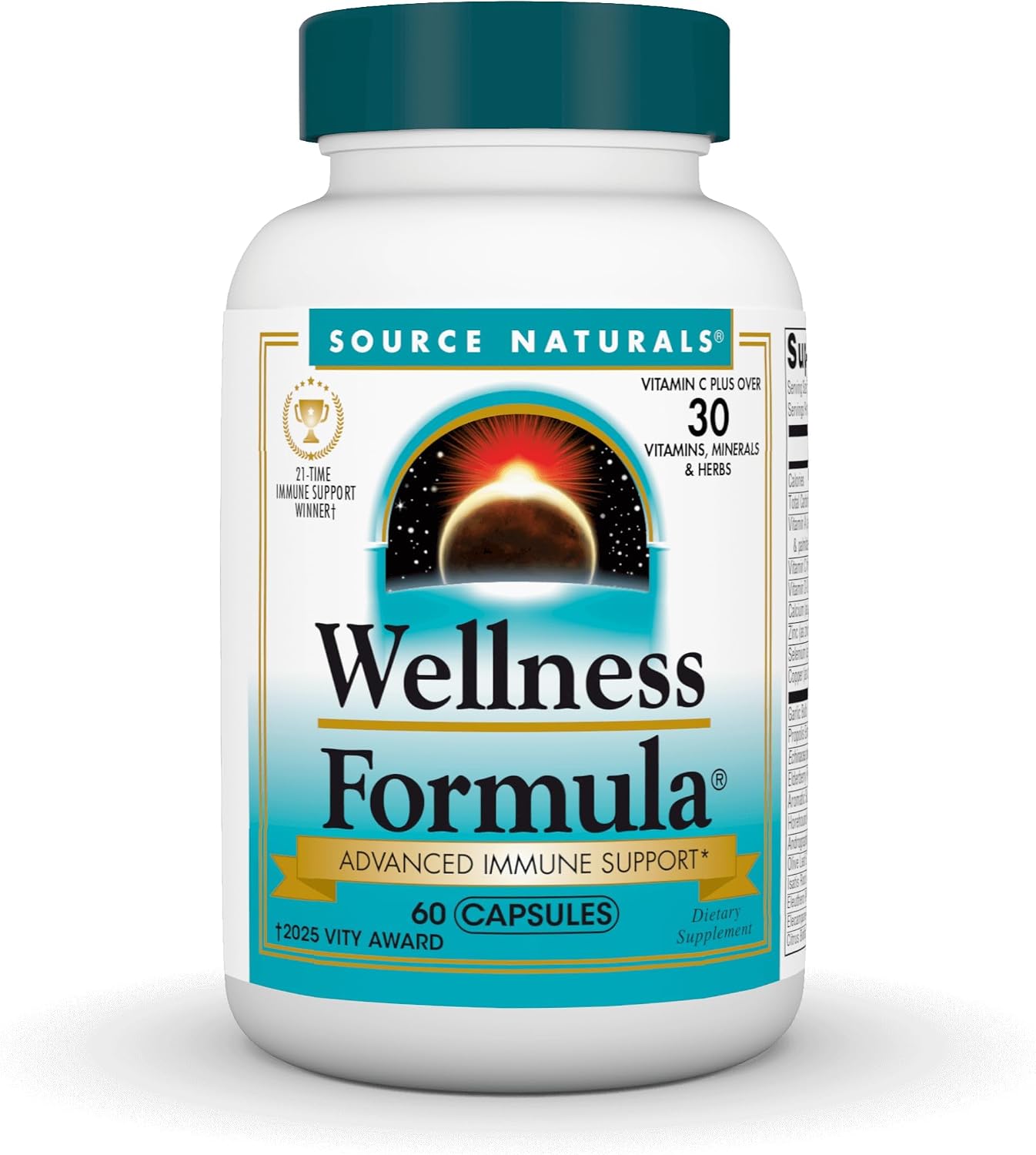 Source Naturals Wellness Formula - Complejo de Vitaminas y Hierbas para la Defensa Inmunológica - 120 Cápsulas