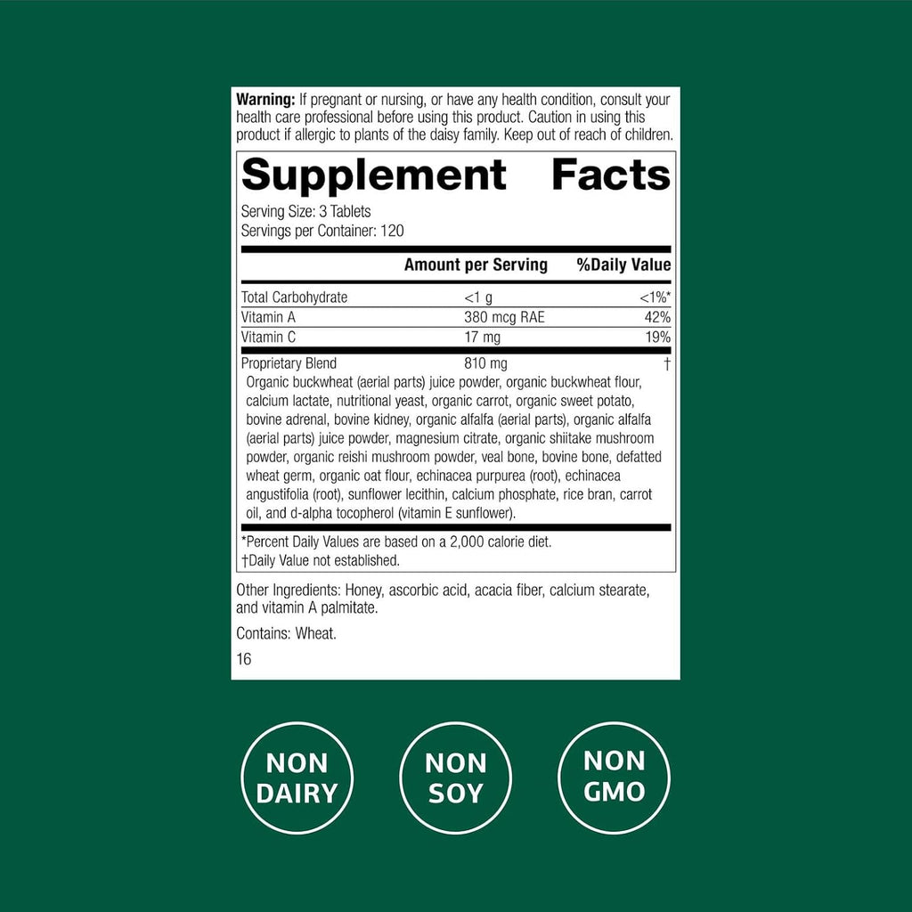 Standard Process Cataplex A-C-P – Complemento Alimenticio de Vitaminas A y C y Bioflavonoides – 360 Comprimidos
