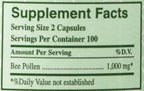 Y.S. ECO Bee Farms Pure Bee Pollen 1000mg – 200 Capsules