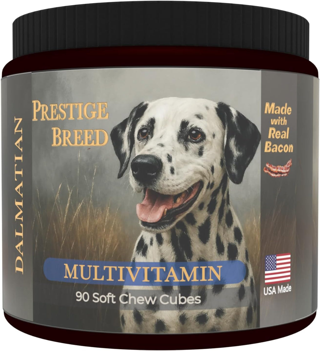Prestige Breed Multivitamínicos para Dálmatas, 90 unidades, con auténtico tocino