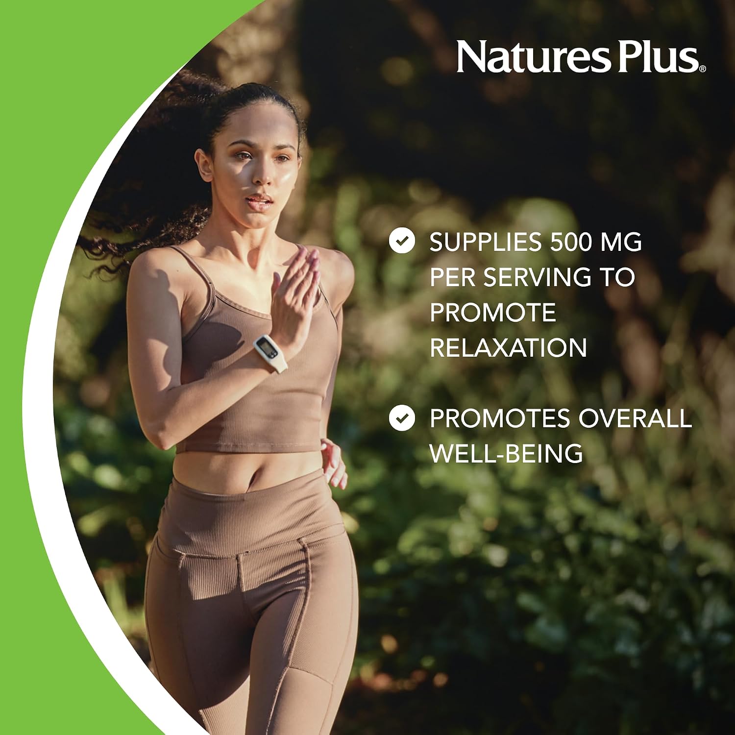 NaturesPlus PRO GABA 500 mg - 60 Cápsulas - No GMO, Vegano, Sin Gluten - 60 Dosis