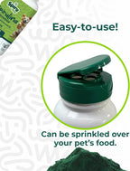 Spirulina en Polvo para Perros y Gatos, Complemento Alimenticio a Base de Microalgas, 85 g