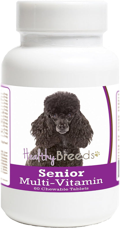 Healthy Breeds Poodle Senior Dog Multivitamin Tablets 60 Count – Image 1