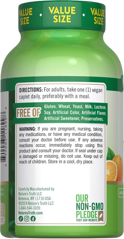 Vitamina C 1000 mg con Rosa Mosqueta - 300 Comprimidos Veganos - Nature's Truth – Image 7