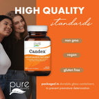 Candex de Pure Essence - Suplemento Multienzima para Equilibrio de Levadura - 80 Cápsulas