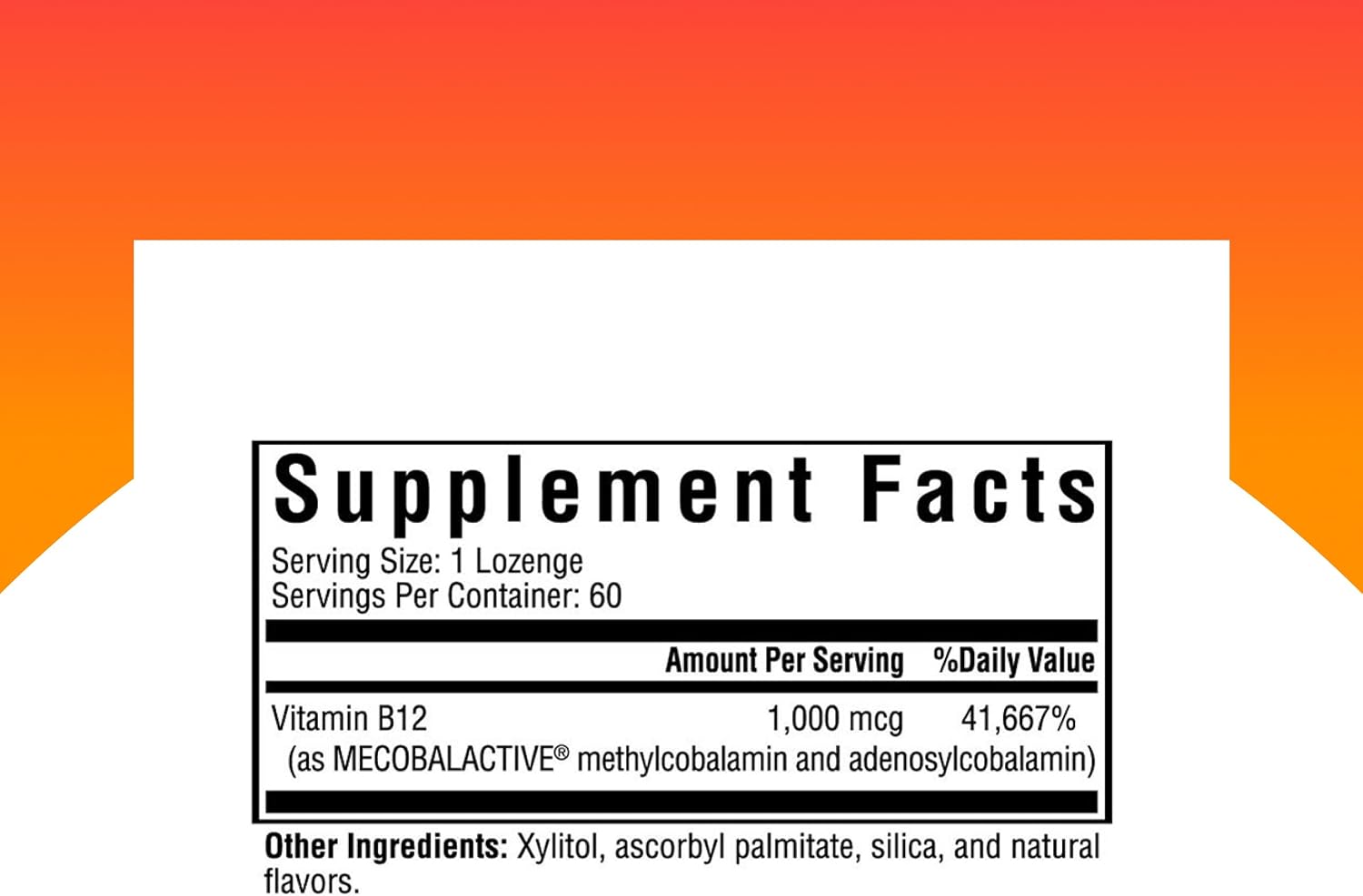 Seeking Health Methyl B12 1000 - 60 comprimidos sublinguales