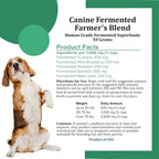 Holistic Bin Canine Fermented Farmer's Blend - Mezcla Fermentada de Calabaza, Espinacas y Vegetales (50g)