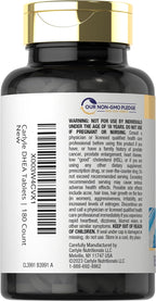 Carlyle DHEA 25 mg 180 Comprimidos | Suplemento para Mujeres y Hombres