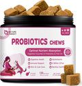 NATURE TARGET Probióticos para Perros, 120 Masticables Sabor Pollo con Enzimas Digestivas y Prebiótico