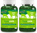 NORTH AMERICAN HERB & SPICE PurelyLiver - 150 Cápsulas (Pack de 2) - Hígado de Ternera 100% Alimentado con Hierba con Vitamina A, B12 y Hierro