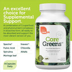 Zahler Core Greens, Cápsulas de Superalimentos Verdes, con Espirulina, Chlorella y Spectra Blend, 240 Cápsulas