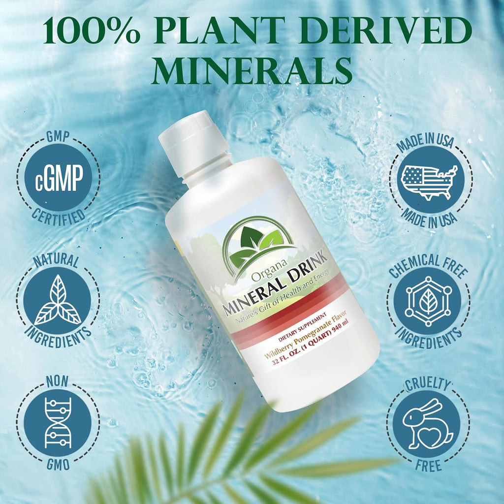 Organa Trace Minerals de NutriNoche - Minerales Coloidales Líquidos, 946 ml