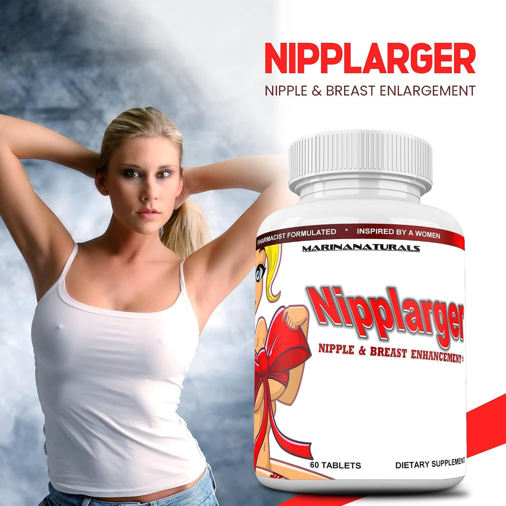 NIPPLARGER – Agrandamiento de pezones, senos y reafirmante de la piel, 60 comprimidos