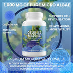 4 Células Madres AFA Stem Natural Cell - 60 Cápsulas - 1.000 mg - Alga Verde Azul - Sin OMG - Sin Gluten