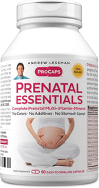 ANDREW LESSMAN Prenatal Essentials 360 Cápsulas - Vitaminas Prenatales Completas sin Aditivos