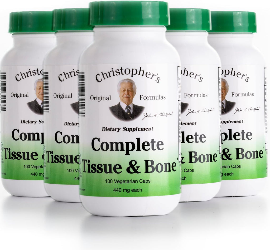 Christopher's Original Formulas Complete Tissue & Bone Formula – 100 Cápsulas Veganas