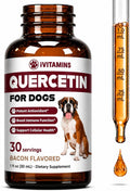 Quercetina para Perros - Suplemento Líquido para Alergias - Apoyo Inmunológico - Sabor Bacon - 30ml